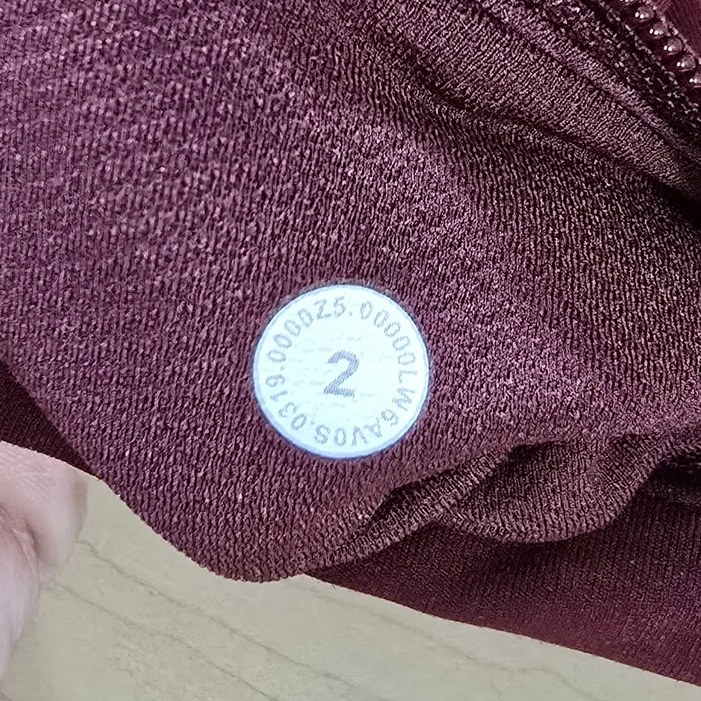 Lululemon Pace Rival Crop Size 2‎ Dark Adobe